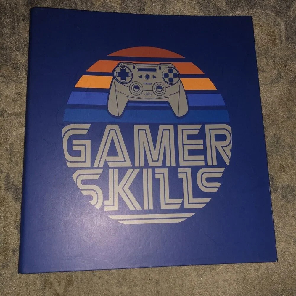 VINTAGE GAMER SKILLS  3 RING BINDER PEN+ GEAR‎ CONTROLLER